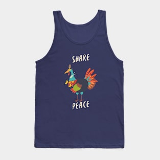 Share Peace Thanksgiving turkey gift 2020 Tank Top